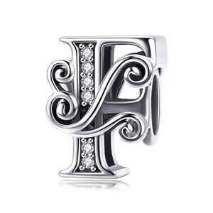 925 Sterling Silver "F"  Charm